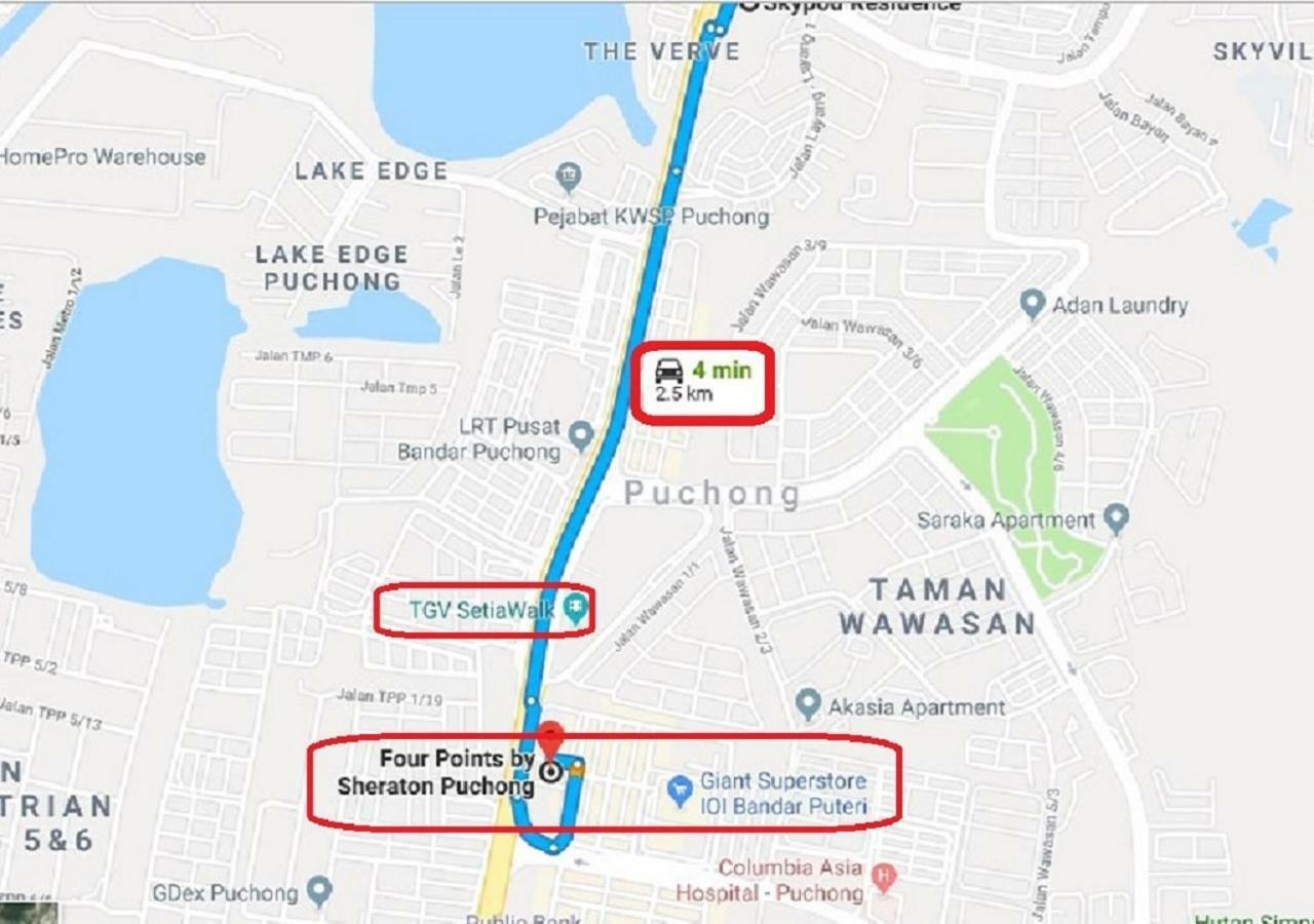 Puchong Skypod Residence, High Floor Balcony Unit, Walking Distance To Ioi Mall, 10Min Drive To Sunway Eksteriør billede