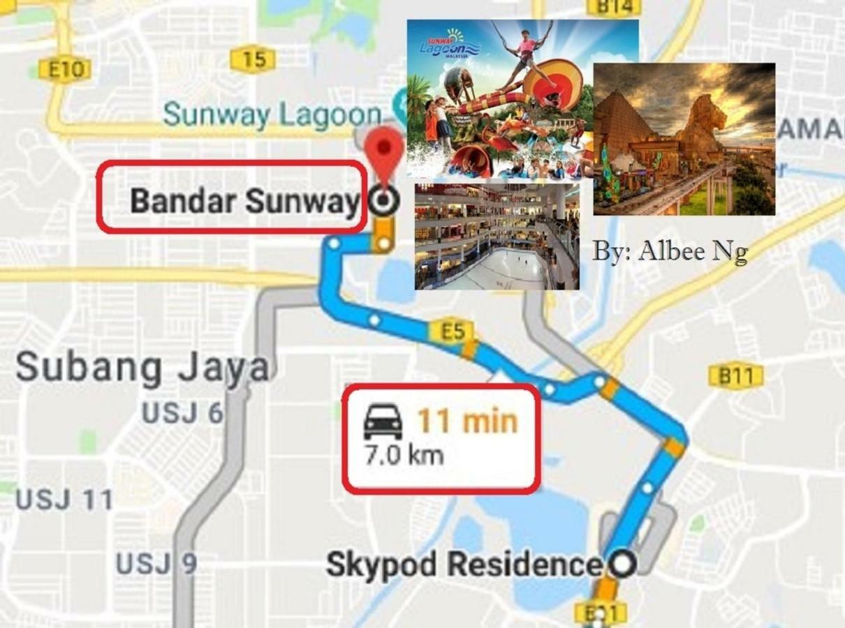 Puchong Skypod Residence, High Floor Balcony Unit, Walking Distance To Ioi Mall, 10Min Drive To Sunway Eksteriør billede